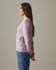 women's french terry crew sweatshirt